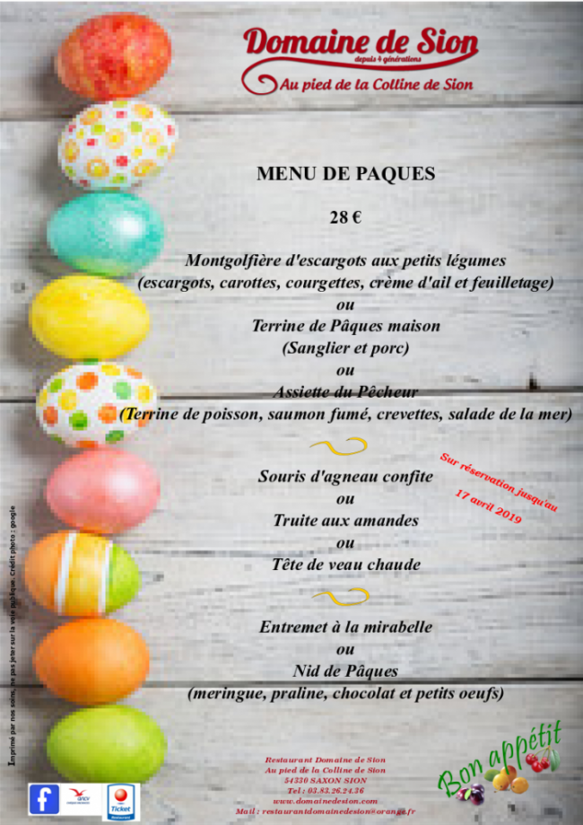 Menu De Paques Original Sans Agneau at Geraldine Simon blog